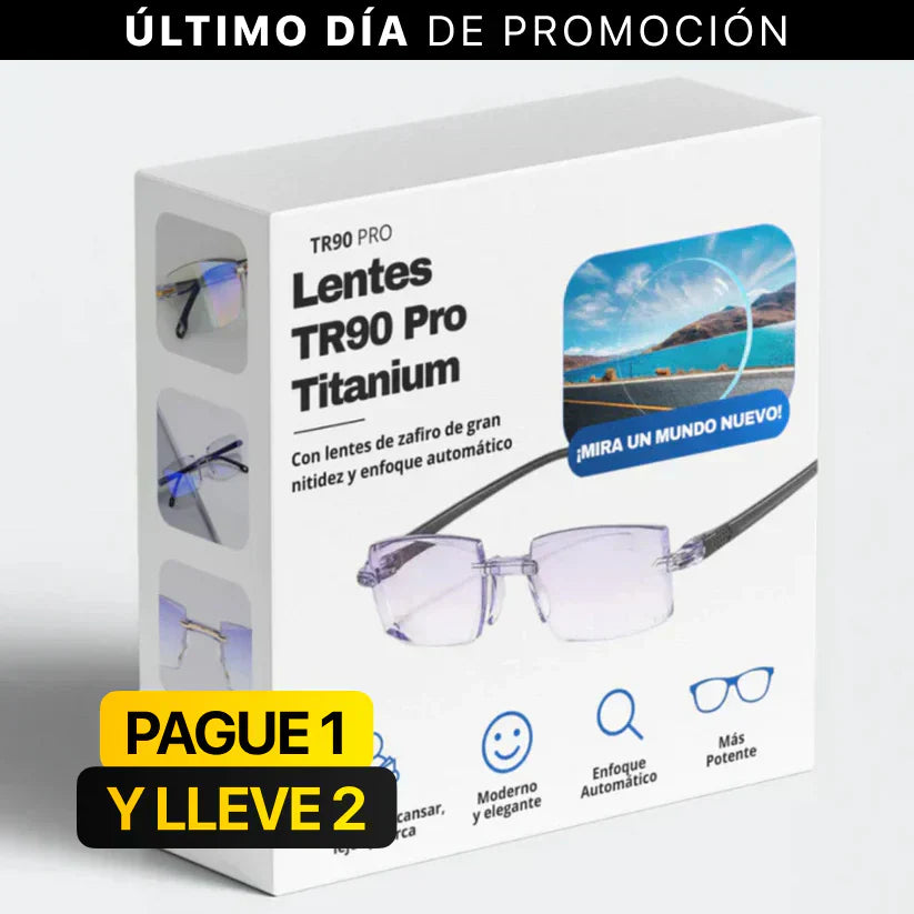 ¡COMPRA 1 Y LLEVATE 2! Lentes TR90 Titanium Pro